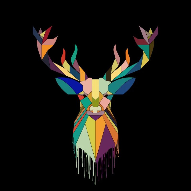 Cerf coloré naturel