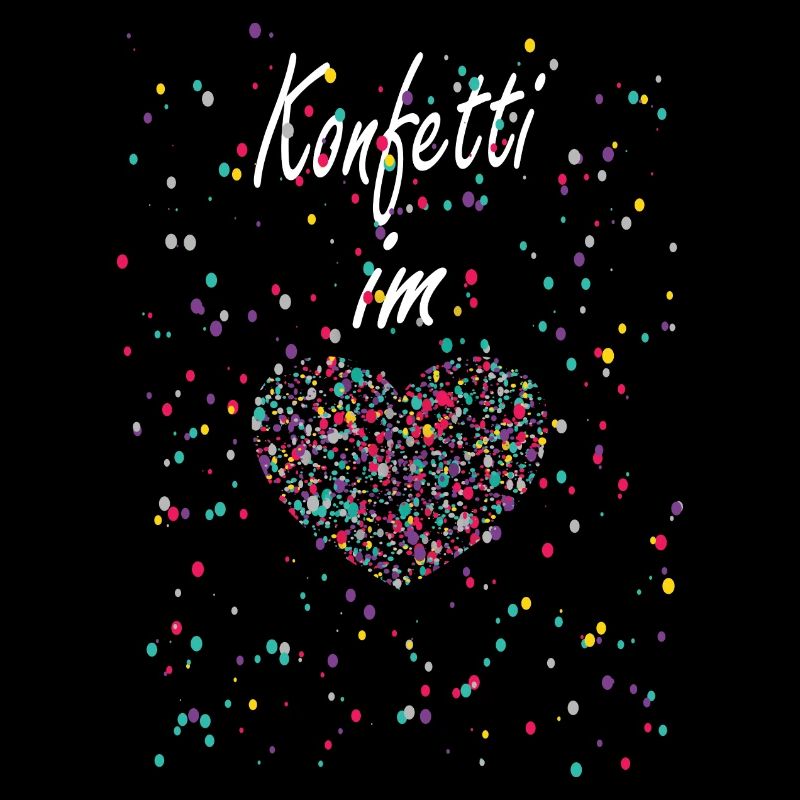 Confettis dans le coeur Carnaval Carnaval Confettis Nourriture