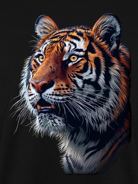 Tiger im Seitenprofil