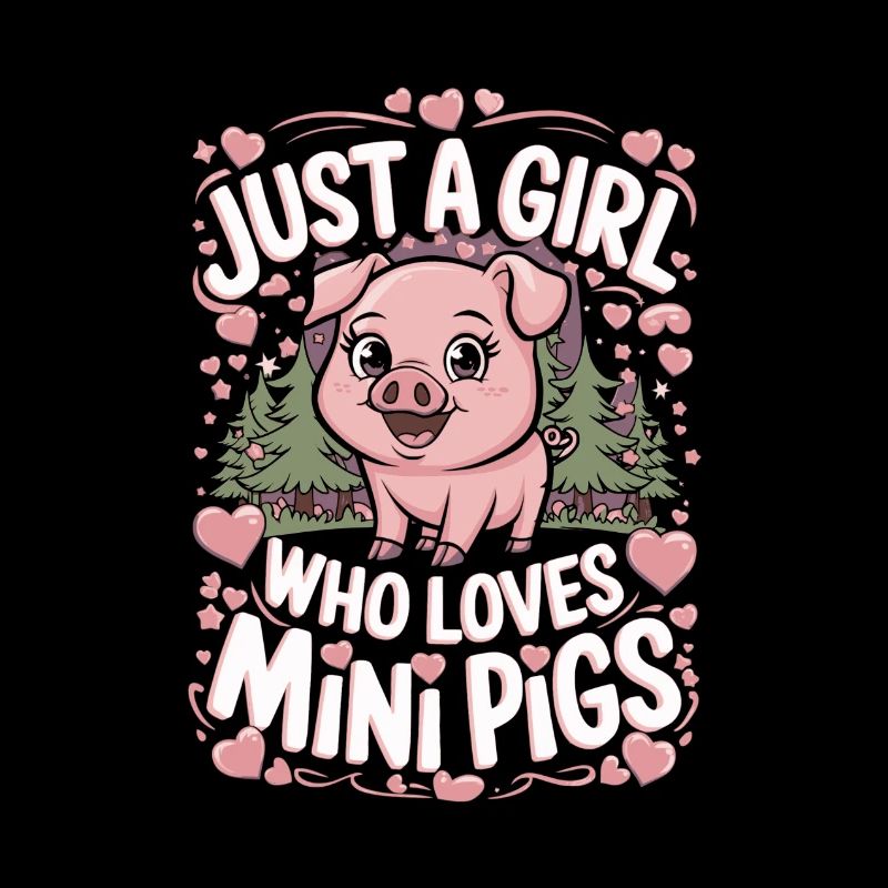mignon petit cochon cochon fille disant