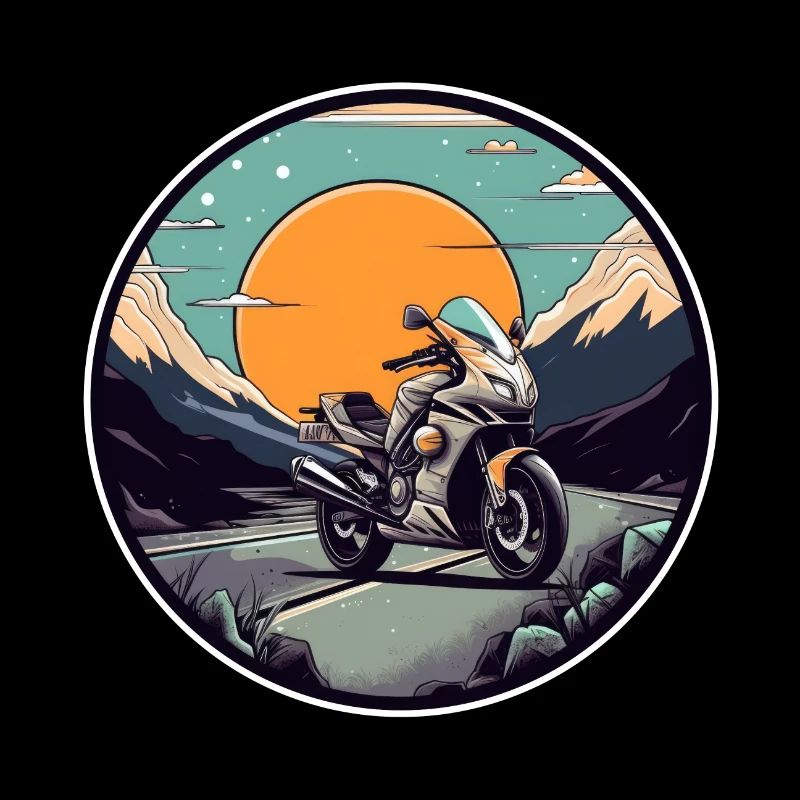 Motorrad Tour Landschaft Motorradfahrer Biker