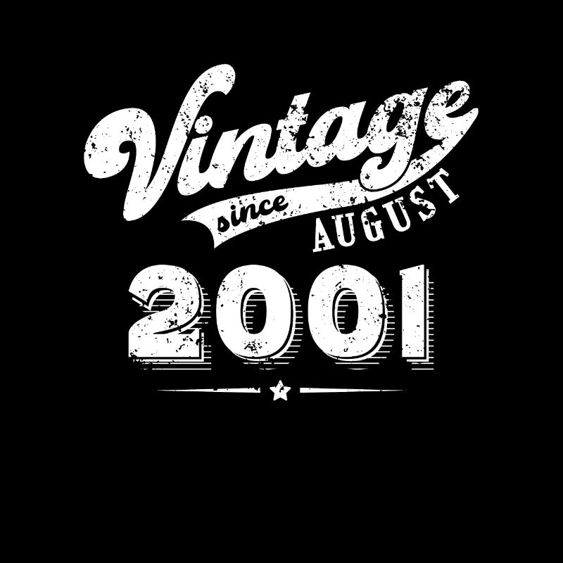 Vintage since August 2001 Geburtstag Geschenk