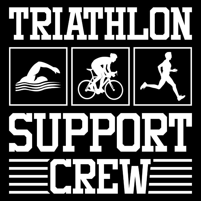 Triathlon Support Crew Swimming Cycling Running