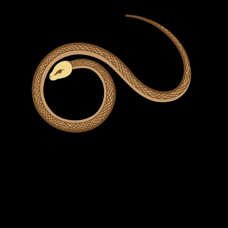Taipan Snake Cute Bande dessinée Amour de serpent