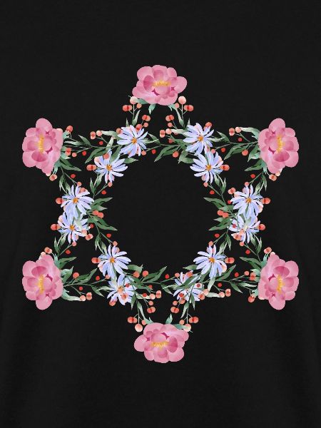 Jüdischer Davidstern Blumen