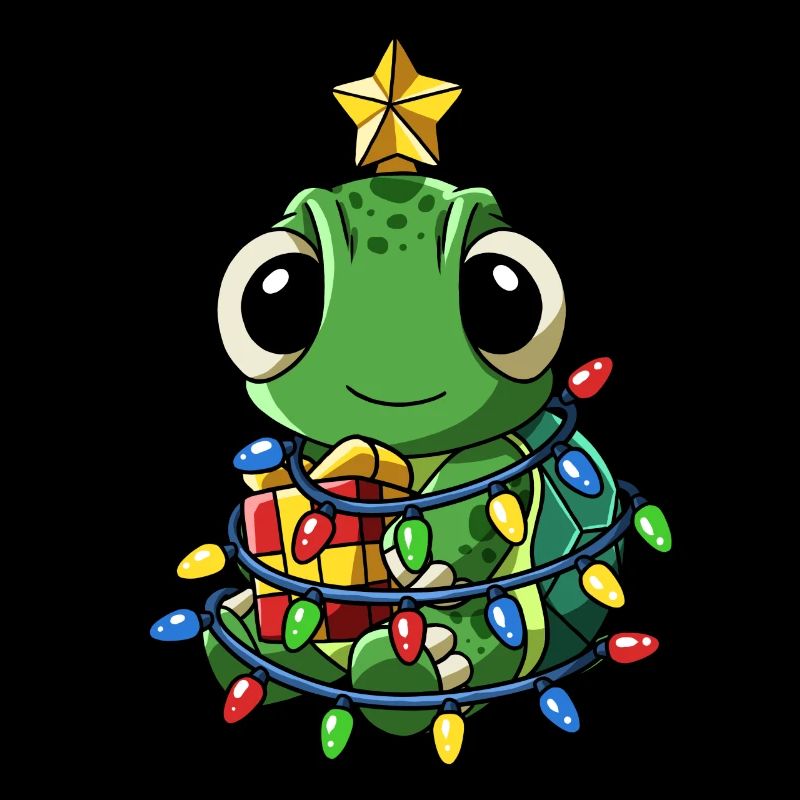 Marché de Noël de l’arbre de Noël de la tortue