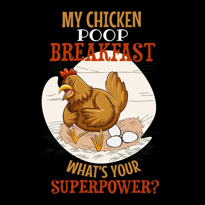 Conception amusante de l’élevage de poulets