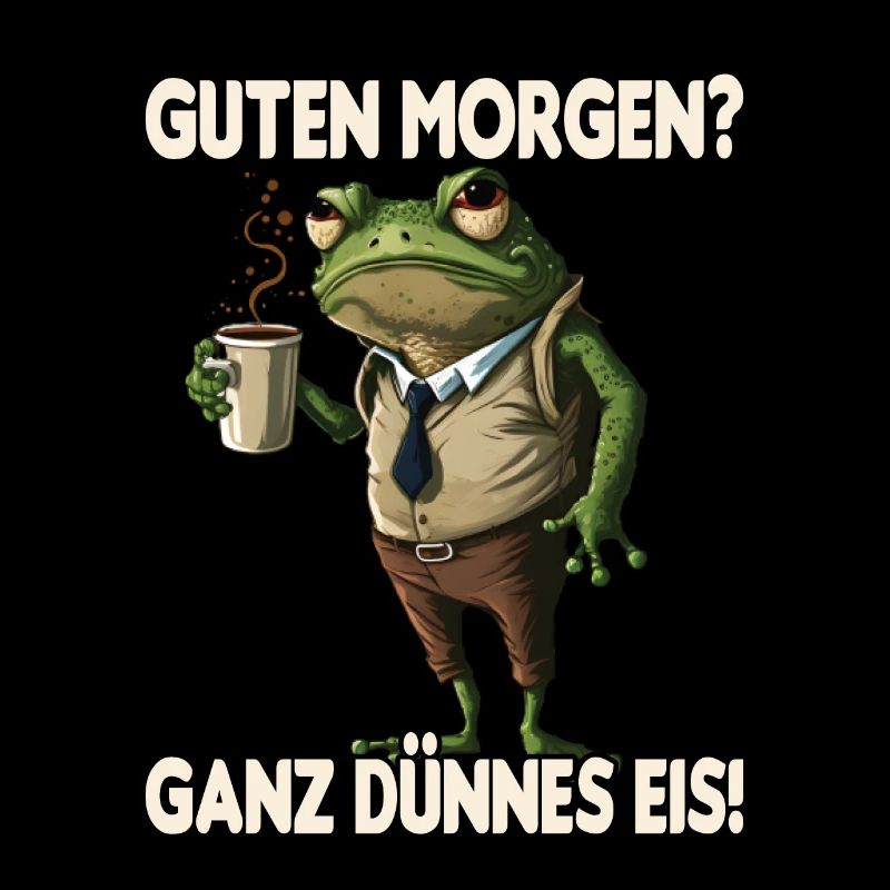 Frosch Kaffee Morgenmuffel Mitarbeiter Geschenk