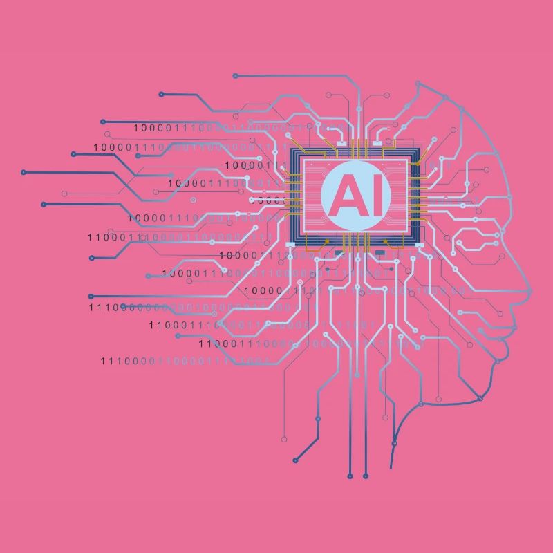 AI - Code Binaire Intelligence Artificielle Informatique