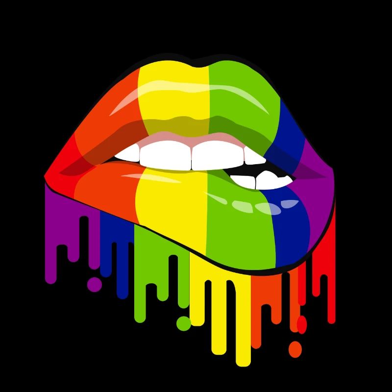 Regenbogen Mund
