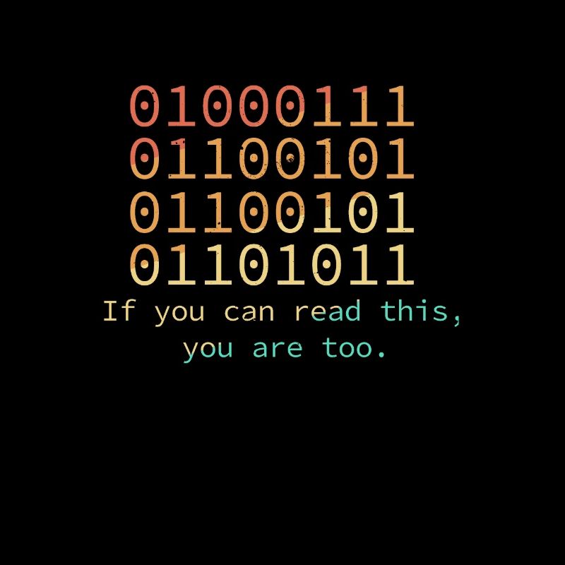 Programmierer, wenn Sie diesen Binärcode lesen kön