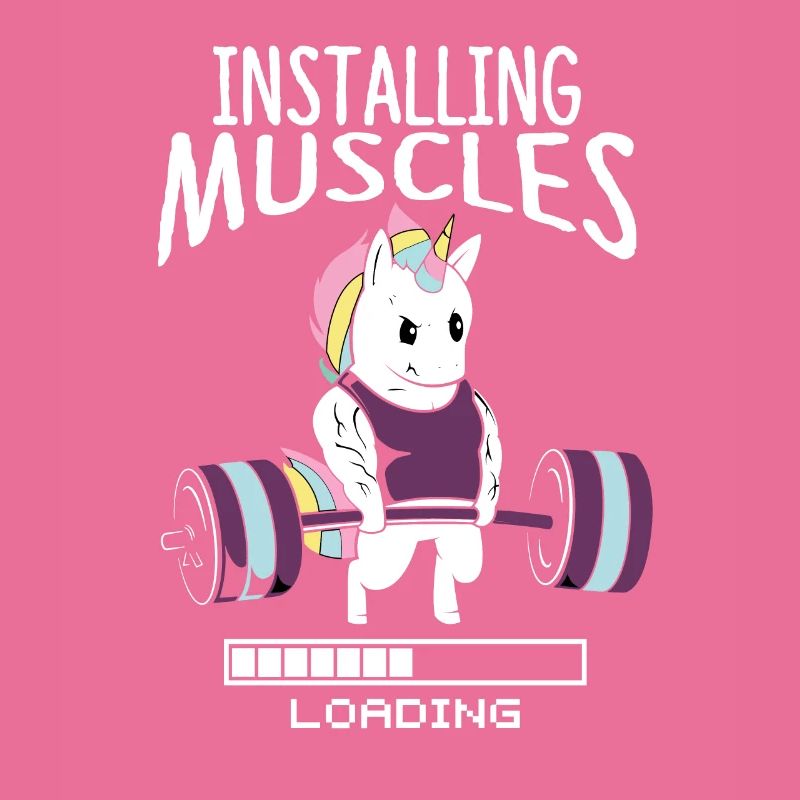 Bodybuilder Einhorn Einhörner Muskel Gym Geschenk