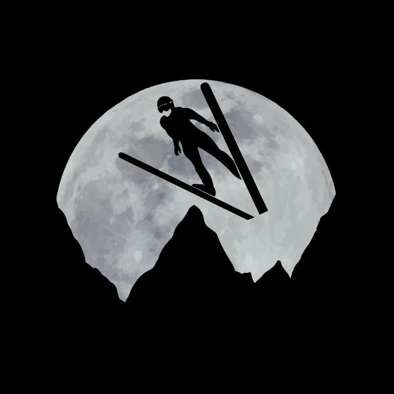 Ski jumper Mondschein ski jump ski flyer