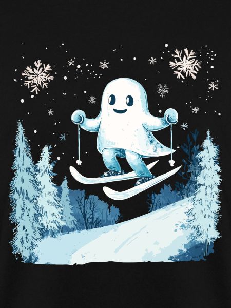 Geist Skifahrer Halloween