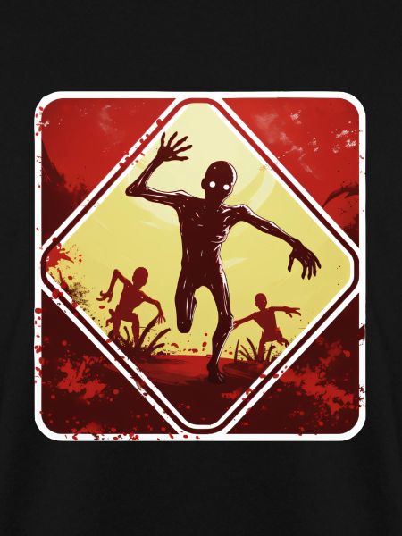 Halloween Zombie Warnschild
