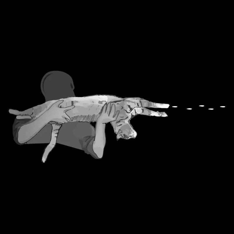 Drôle de cadeau de chat