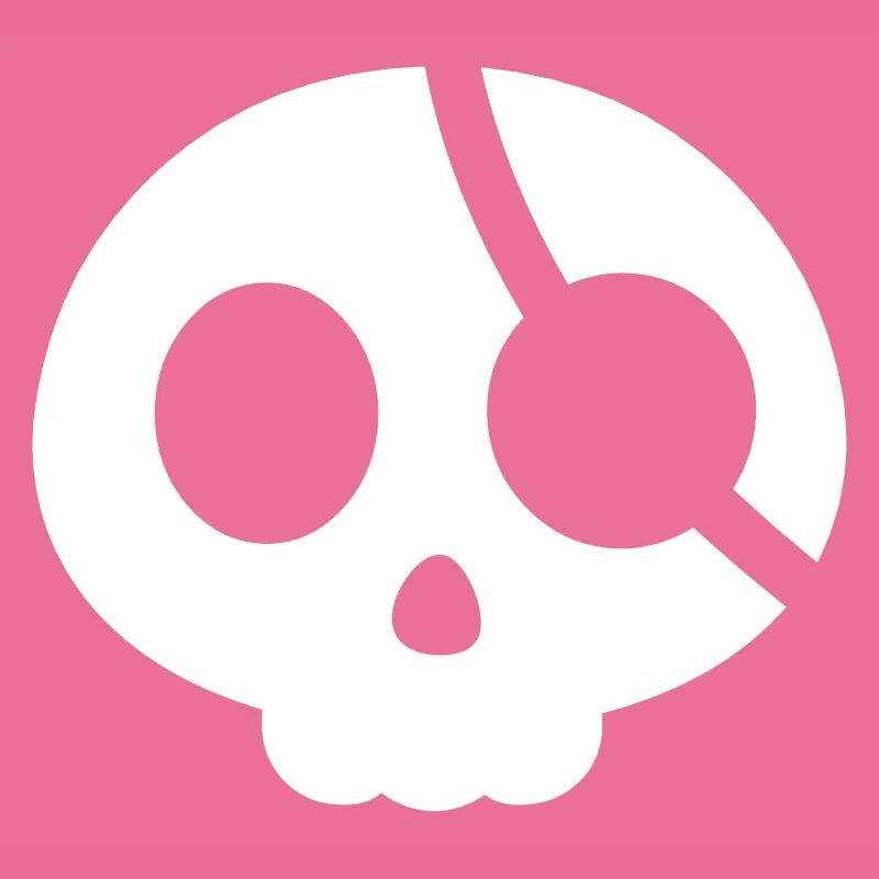 Crâne avec un cache-œil