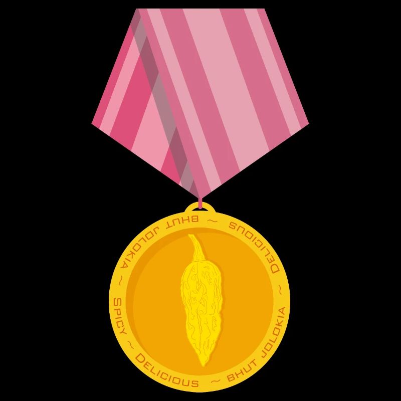 Bhut Jolokia Chili Medaille