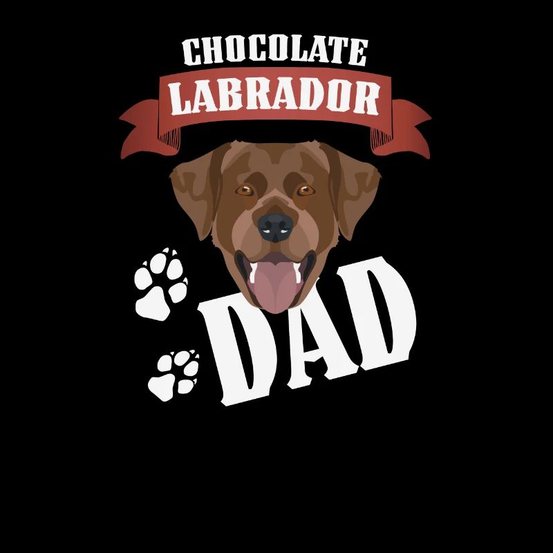 Chocolat Labrador, Lab Dad, Hundepa