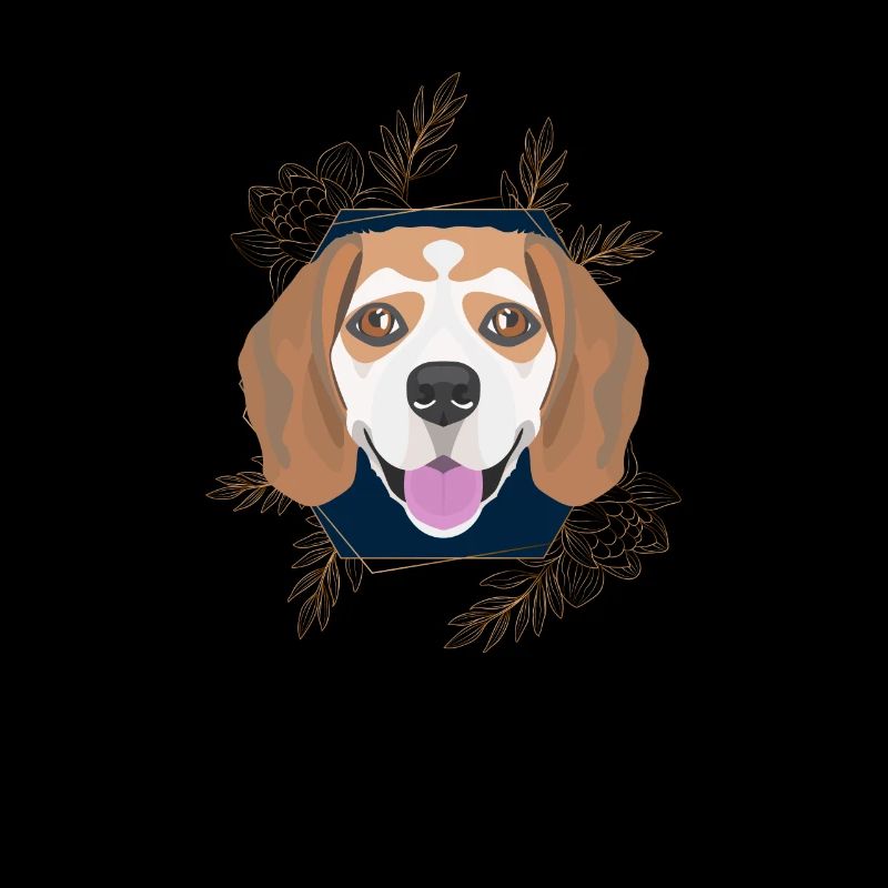Goldener Hund Beagle