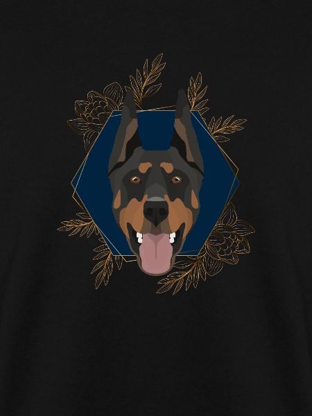 Goldener Hund Dobermann