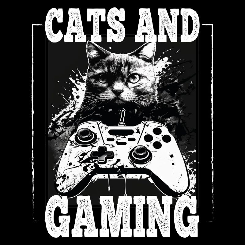 Cats and Gaming Cat Kitten Controller Gaming
