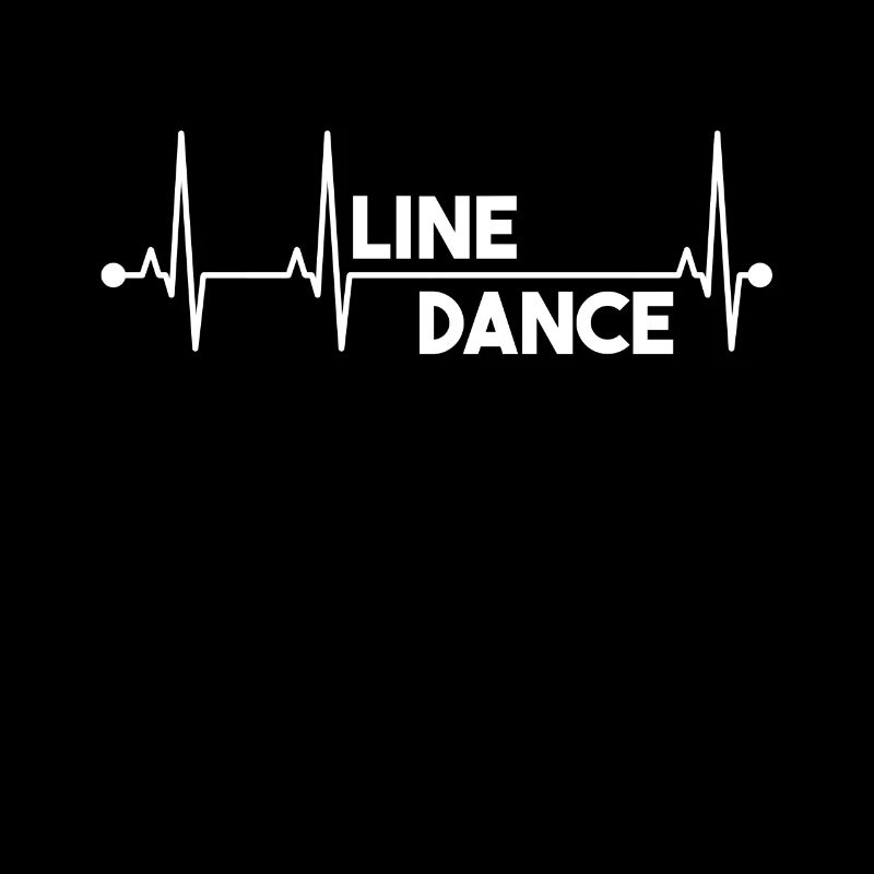 Line Dance EKG Herzschlag Dance Western Geschenk