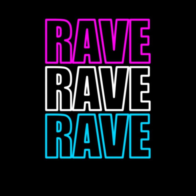 Techno music rave raver