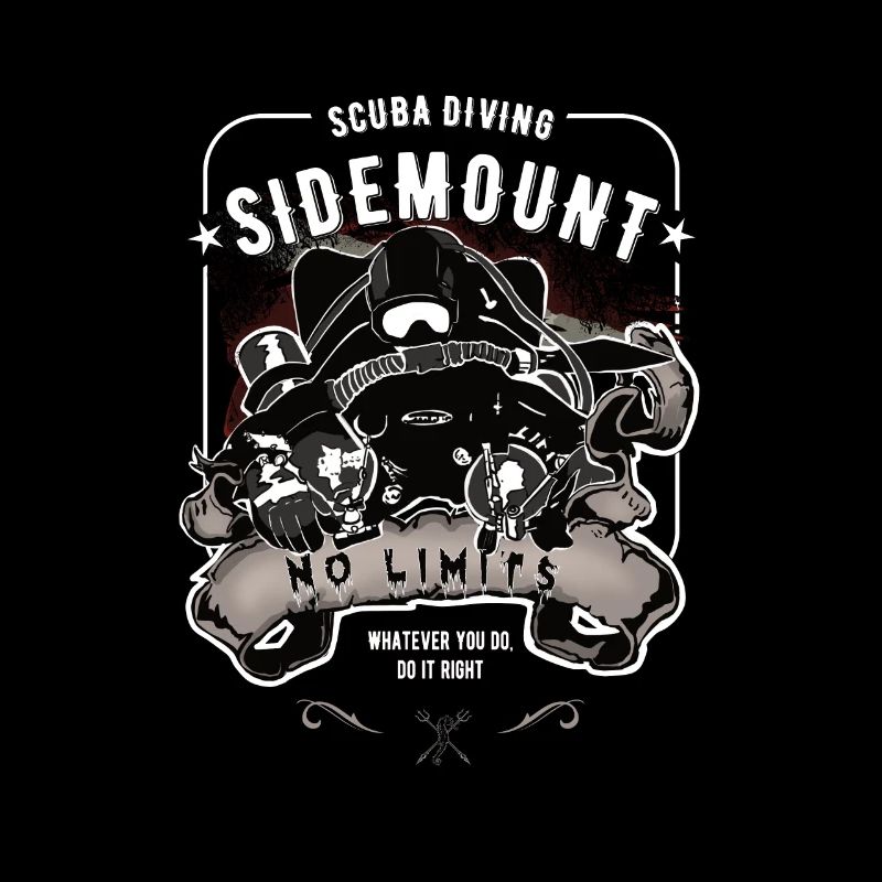 Sidemount diving cave diving gift no limits