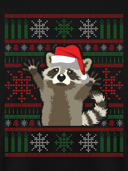 Ugly Christmas Waschbär