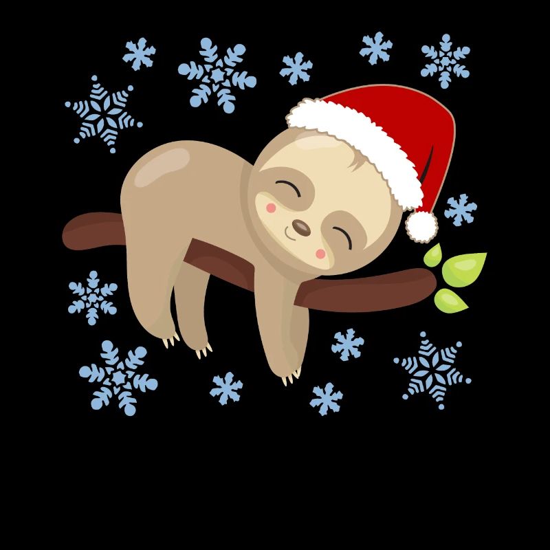 Sloth Christmas Nap Cozy Holidays