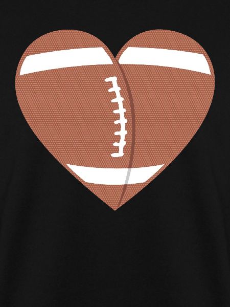 Echtes Football-Herz Leidenschaft
