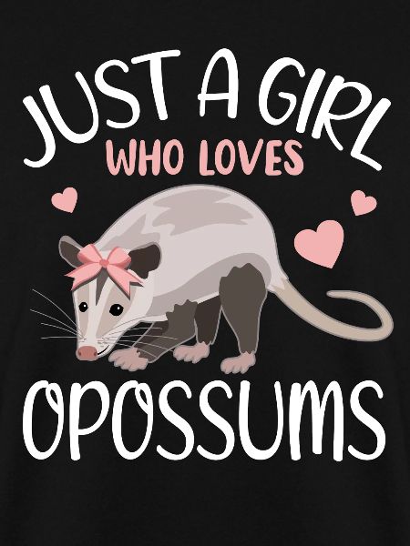 Opossum Herzchen Mädchen Geschenkidee