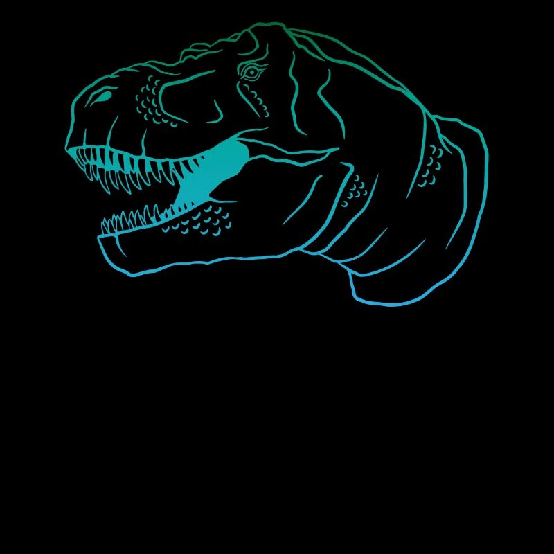 Retro T-Rex Dino Neon Outfit Geschenk