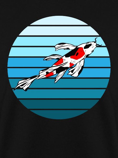 Eleganter Koi Karpfen Zen-Garten