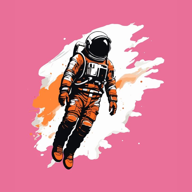 Schwebender Astronaut