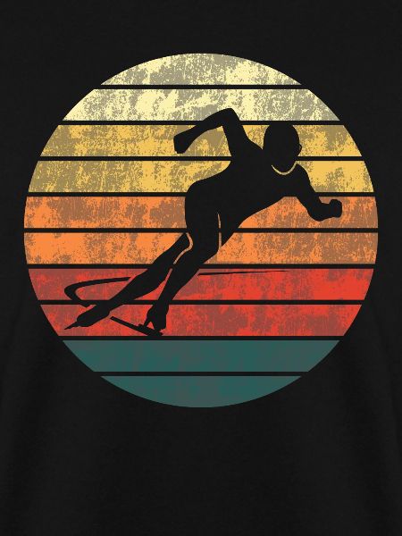 Eiskunstlauf Sunset Silhouette Geschenk