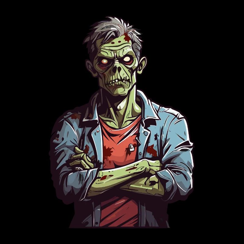 Genervter Zombie