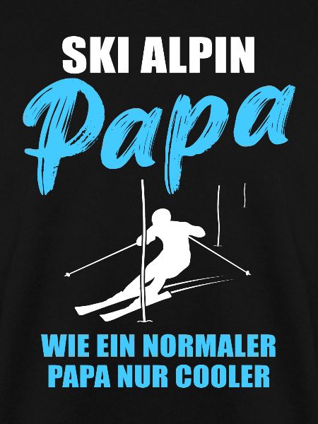 Alpiner Ski-Papa Geschenk