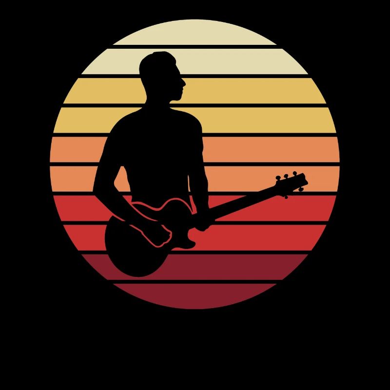 Gitarrist Sonnenuntergang Geschenk-Moment