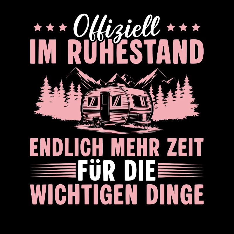 Ruhestand Wohnwagen Camping - Rentnerin