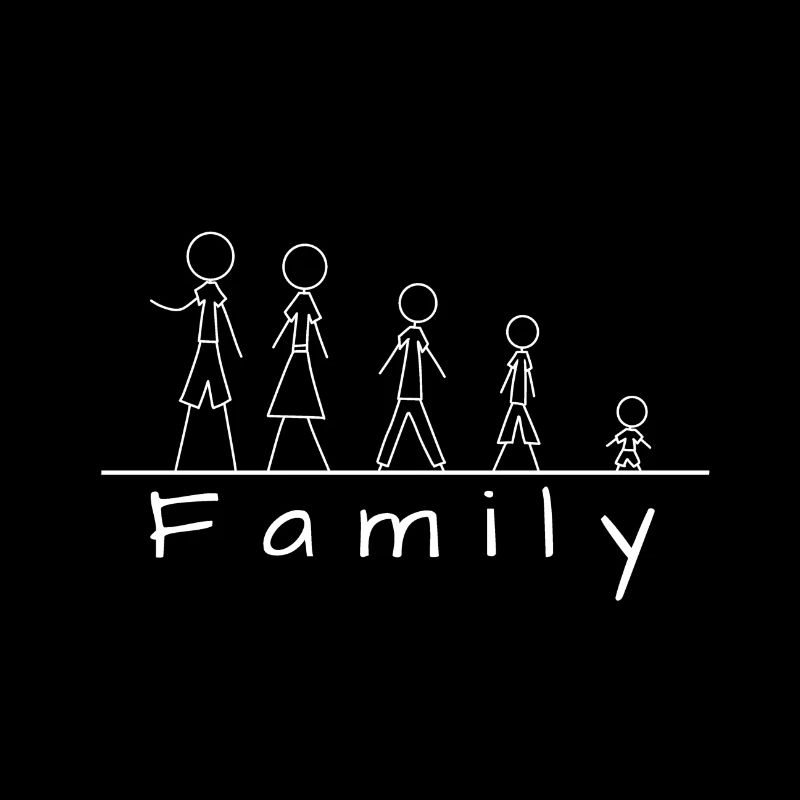 Strichmännchenfamilie