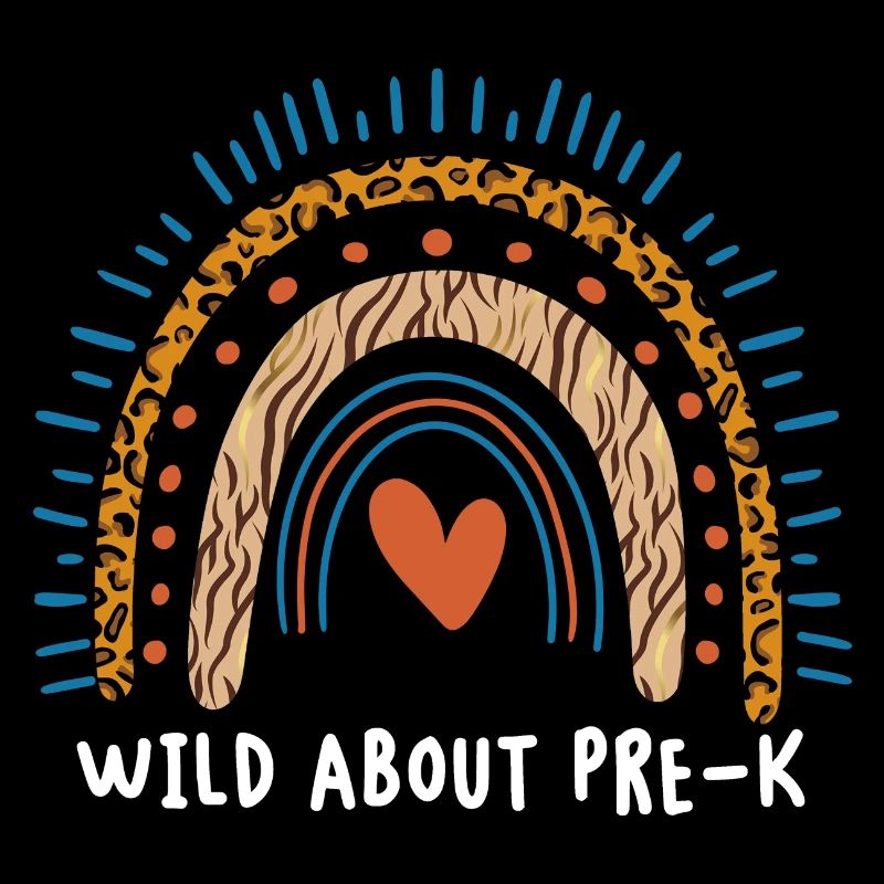 Wild About Pre-K Lehrer Schule Pre-K Tier Drucken