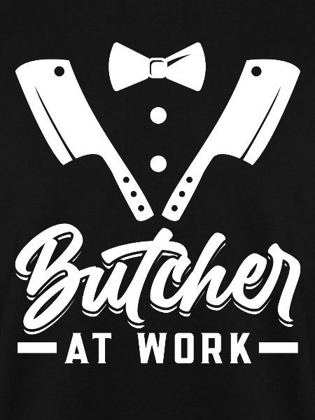 Butcher At Work