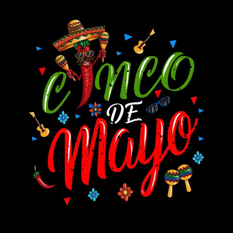 Spruch Cinco de Mayo Fan Poncho Chilischote Maraka