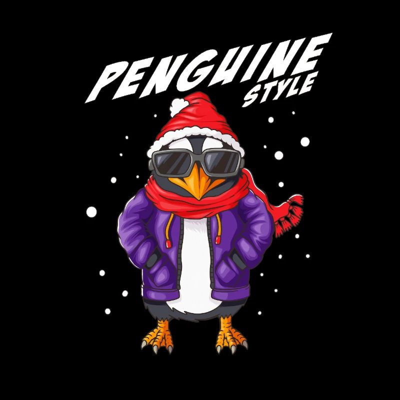 Tenue d’hiver cool de style pingouin en Antarctique