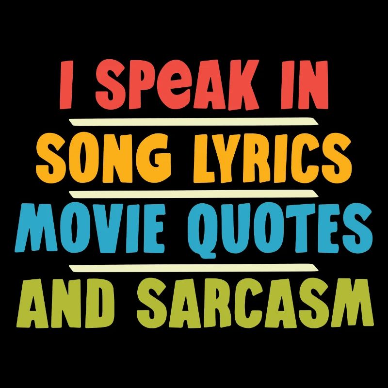 Je parle en paroles de chansons, citations de films et