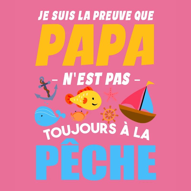 Papa Pêche Pêcheur Bébé Nourrisson Naissance
