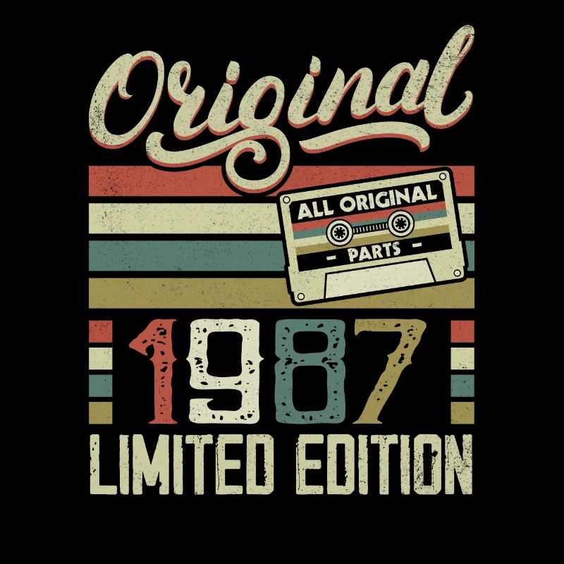 Jahrgang 1987 Retro Geburtstagsgeschenk 1987