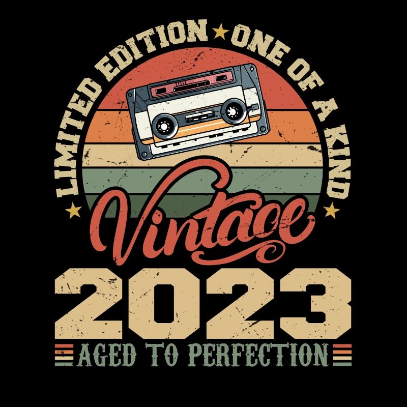 Vintage 2023 Cadeau D'anniversaire Retro 2023